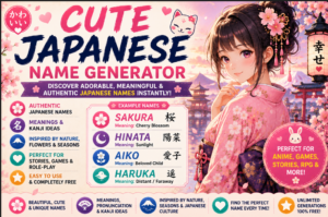 Traditional Japanese Name Generator | Classic Name Ideas