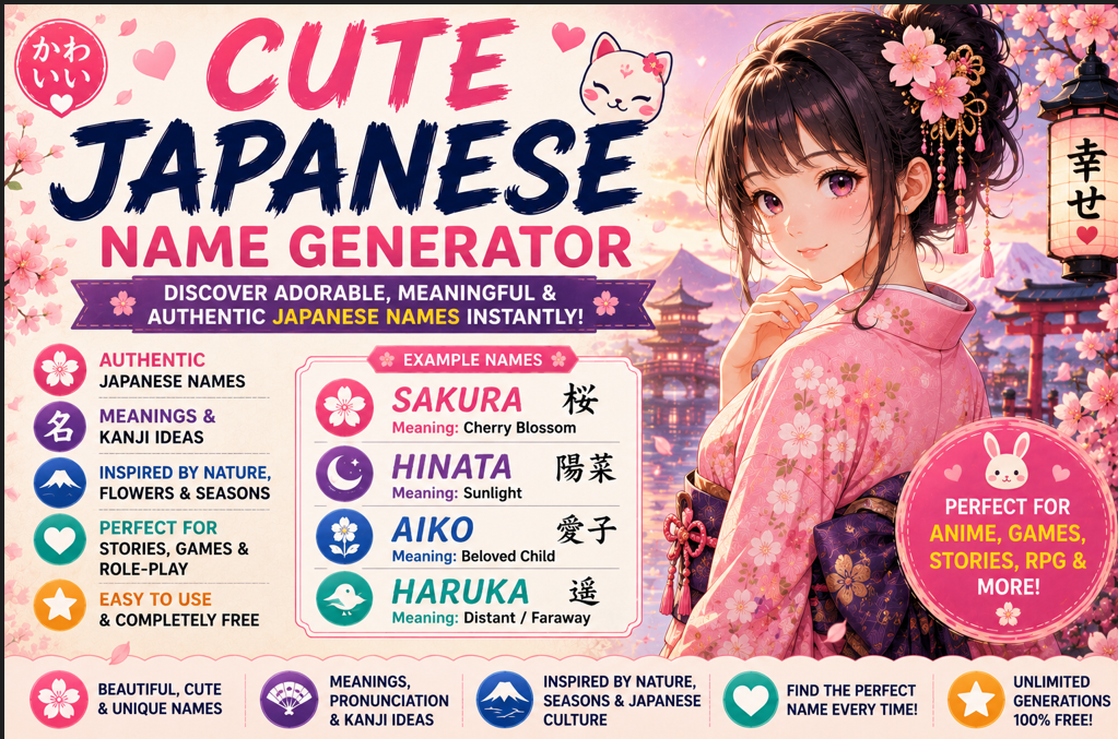 Traditional Japanese Name Generator